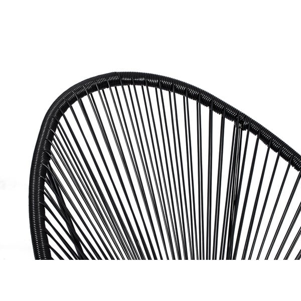 Zestaw czarnych foteli ogrodowych Avocado i stolika Loris, ø 35 cm-image-2