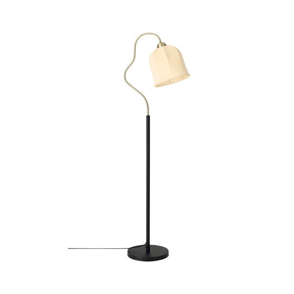 Biała/czarna tekstylna lampa stojąca (wysokość 150 cm) Bell – Ellos Home-image-3