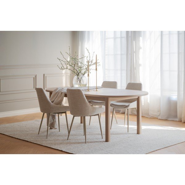 Rozkładany stół z blatem w dekorze dębu 105x220 cm Gifford – Rowico-image-2
