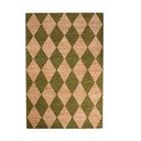 Zielono-naturalny dywan z mieszanki juty tkany ręcznie 160x230 cm Effie Diamond – Flair Rugs