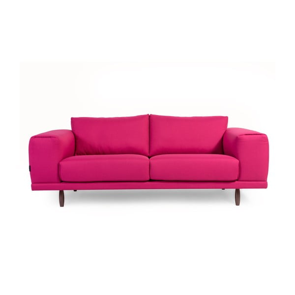 Różowa sofa 3-osobowa Charlie Pommier Relax