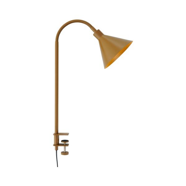 Brązowa metalowa lampa stołowa z elastyczną konstrukcją/z klipsem (wysokość 50 cm) Flexi Torino – Ellos Home-image-3