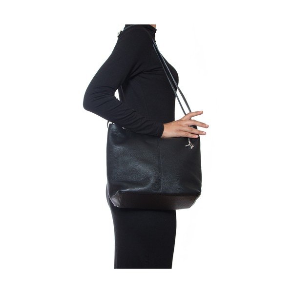 Skórzana torebka Luisa Vannini 1029 Nero-image-4