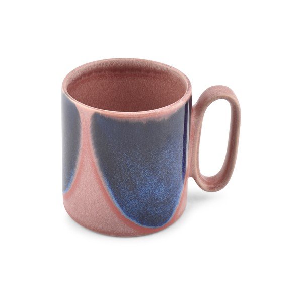 Niebieski/różowy kamionkowy kubek 390 ml Paint – Salt&Pepper-image-2