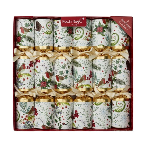 Crackery świąteczne zestaw 6 szt. Festive Robins – Robin Reed