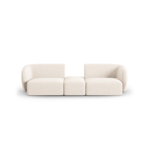 Beżowa sofa  z tkaniny szenilowej 246 cm Paolo – Milo Casa