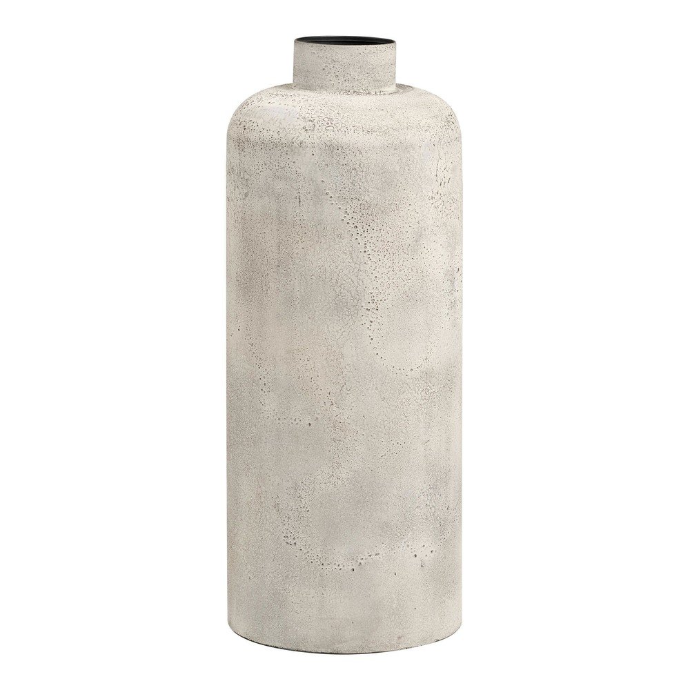 Kremowy metalowy wysoki wazon (wysokość 60,5 cm) Hou – House Nordic