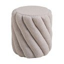 Szary puf z materiału bouclé Sana – House Nordic