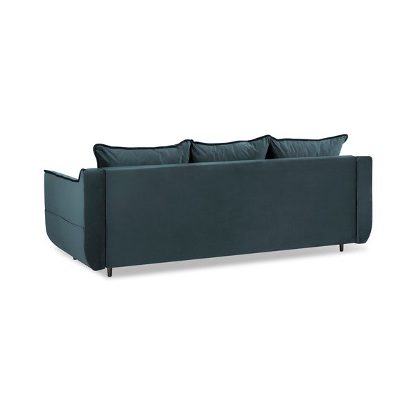 Morska aksamitna sofa rozkładana Kooko Home Basso-image-3