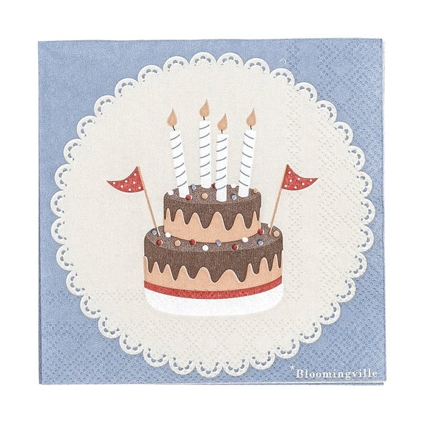 Papierowe serwetki zestaw 20 szt. Oscar – Bloomingville Mini