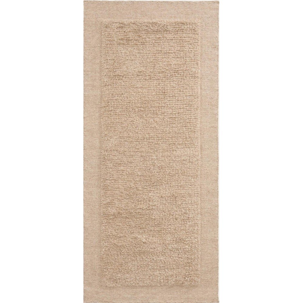 Beżowy wełniany chodnik tkany ręcznie 80x200 cm Marely – Kave Home