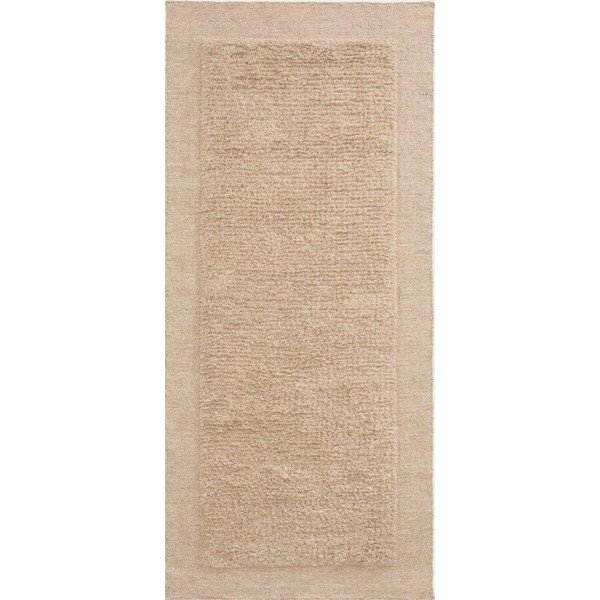 Beżowy wełniany chodnik tkany ręcznie 80x200 cm Marely – Kave Home