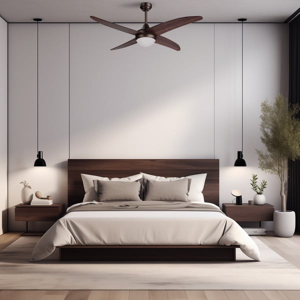 Lampa sufitowa LED w ciemnym naturalnym kolorze ø 13 cm Regal – SULION-image-1