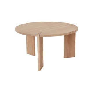 Okrągły stolik z litego drewna dębowego w naturalnym kolorze ø 65 cm Oy – OYOY Living Design
