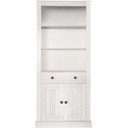 Biały regał z litego drewna sosnowego 181x31 cm Mille – Støraa