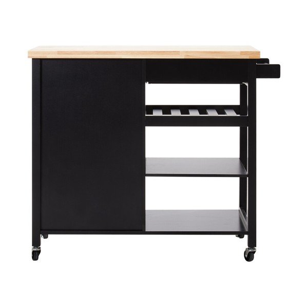 Barek na kółkach z litego drewna kauczukowego 48x105 cm Frankfurt – Premier Housewares-image-4