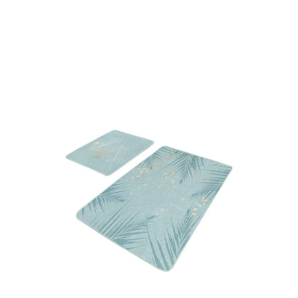 Jasnoniebieskie dywaniki łazienkowe zestaw 2 szt. 60x100 cm – Mila Home