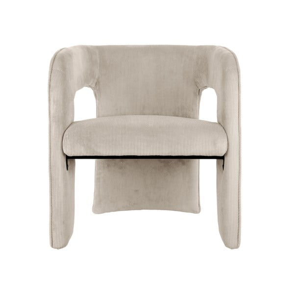 Beżowy sztruksowy fotel Vigor – Leitmotiv-image-2