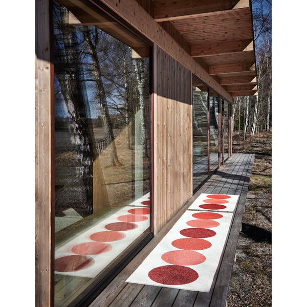 Czerwono-kremowy dywan odpowiedni na zewnątrz 70x140 cm Otto Berry – Pappelina-image-3