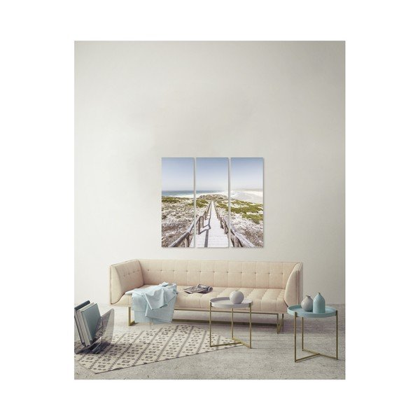 Obraz wieloczęściowy Styler Canvas By The Sea, 27x75 cm-image-1