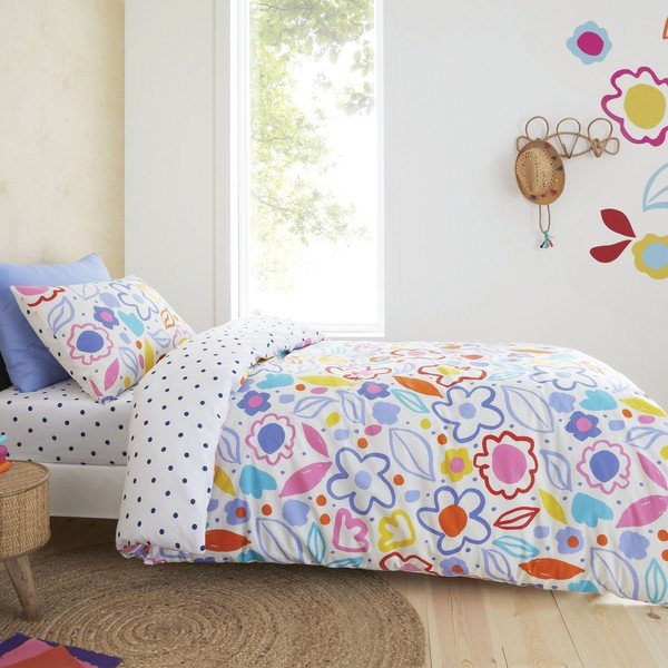 Bawełniana pościel dziecięca 200x135 cm Blomme Floral – Pineapple Elephant-image-1