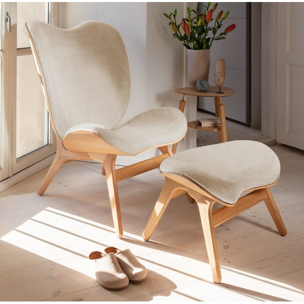 Beżowy podnóżek A Conversation Piece – UMAGE-image-4