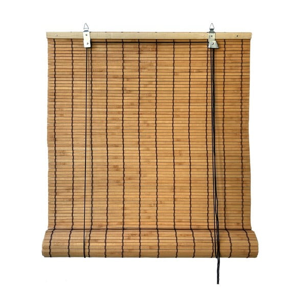 Bambusowa roleta w naturalnym kolorze 90x220 cm Zeva – Gardinia