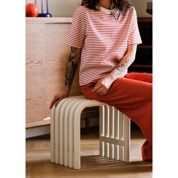 Beżowe metalowe krzesło ogrodowe Nokk – noo.ma-image-3