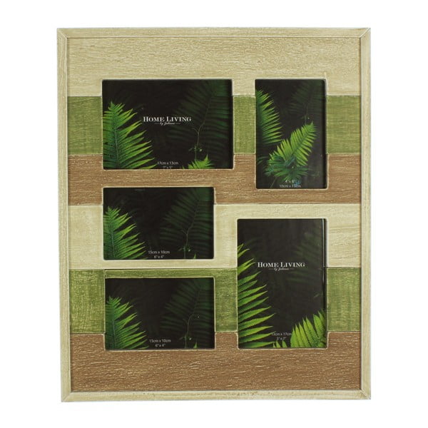 Zielono-brązowa ramka na zdjęcia Juliana Home Amazonia, 40,5x48,5 cm