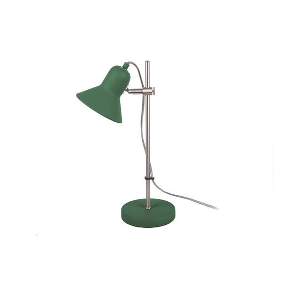 Ciemnozielona lampa stołowa Leitmotiv Slender, wys. 43 cm
