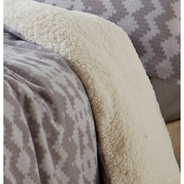 Szara pościel polarowa 200x200 cm Alpine – Catherine Lansfield-image-3