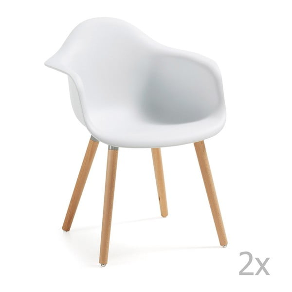 Białe
  krzesło La Forma Kenna