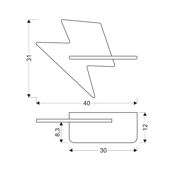 Żółta lampa dziecięca Lightning – Candellux Lighting-image-3