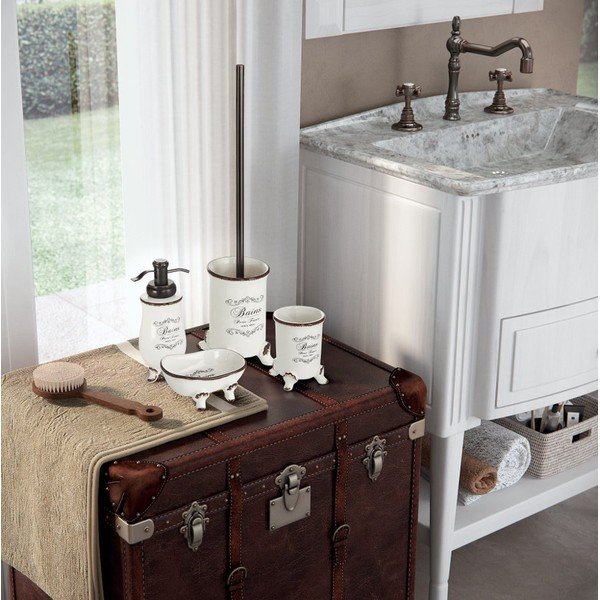 Biała ceramiczna szczotka do WC-image-1