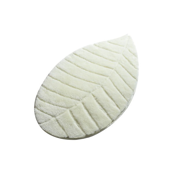 Kremowy dywanik łazienkowy 60x100 cm Jungle Leaf – Foutastic