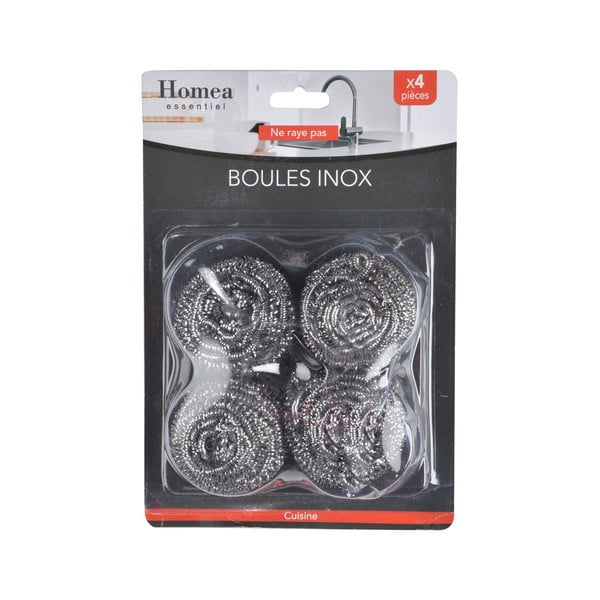 Stalowe druciaki do naczyń zestaw 12 szt. – Homéa-image-1