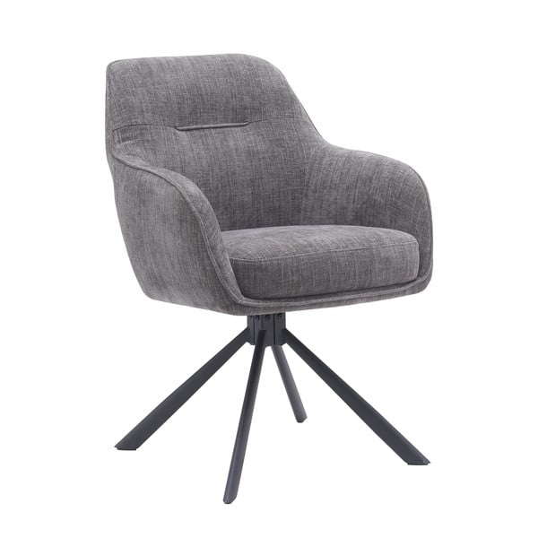 Szare tapicerowane fotele jadalniane zestaw 2 szt. Avola – Unique Furniture