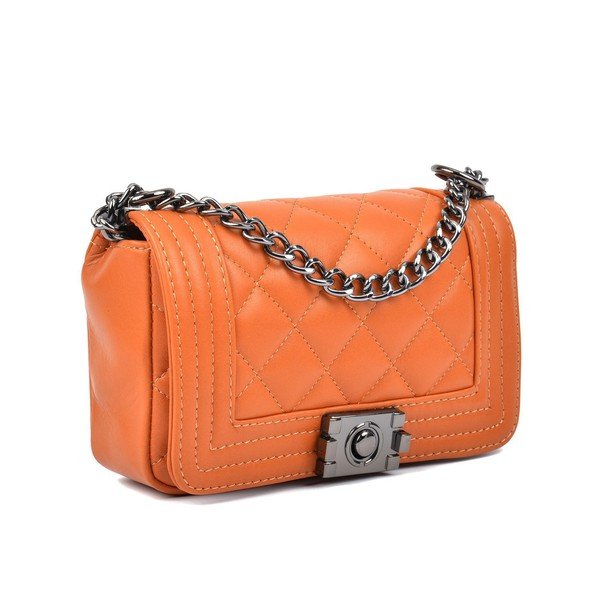 Brązowa skórzana kopertówka Isabella Rhea Mari-image-2