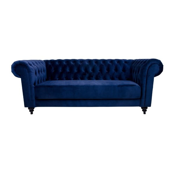 Niebieska sofa 3-osobowa House Nordic Chester