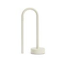 Metalowa lampa stołowa LED w kolorze kości słoniowej (wysokość 30 cm) Bow – Kave Home