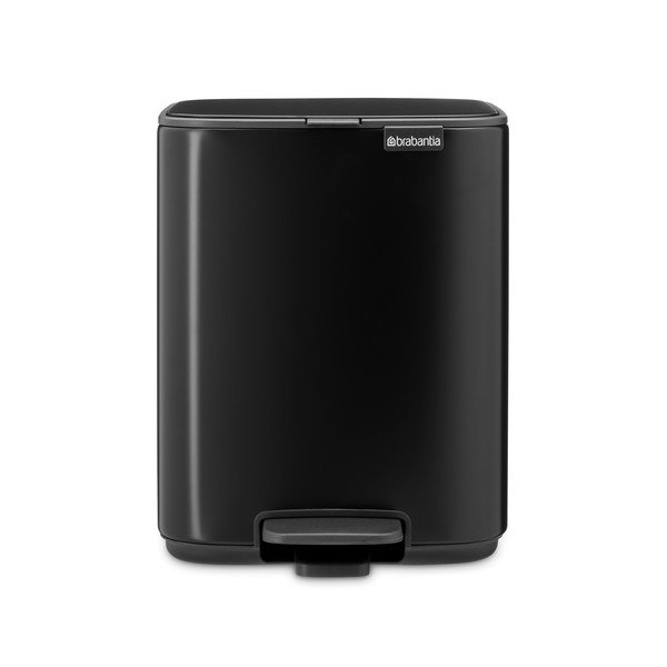 Stalowy kosz na śmieci z pedałem w kolorze matowej czerni 7 l Bo – Brabantia-image-4