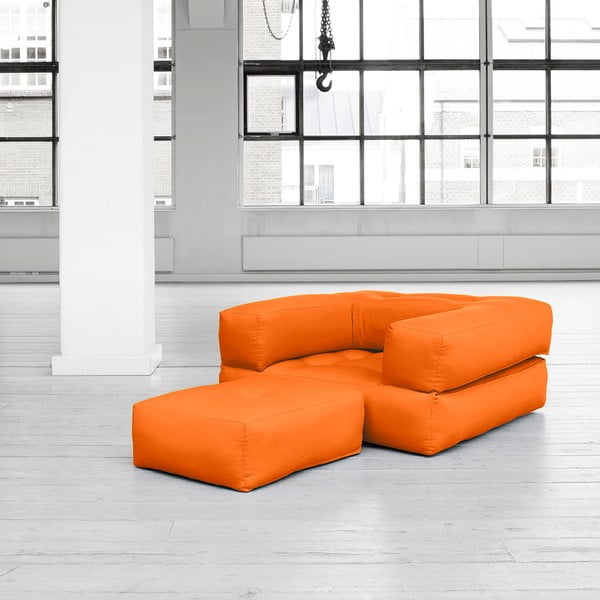 Fotel rozkładany Karup Cube Orange