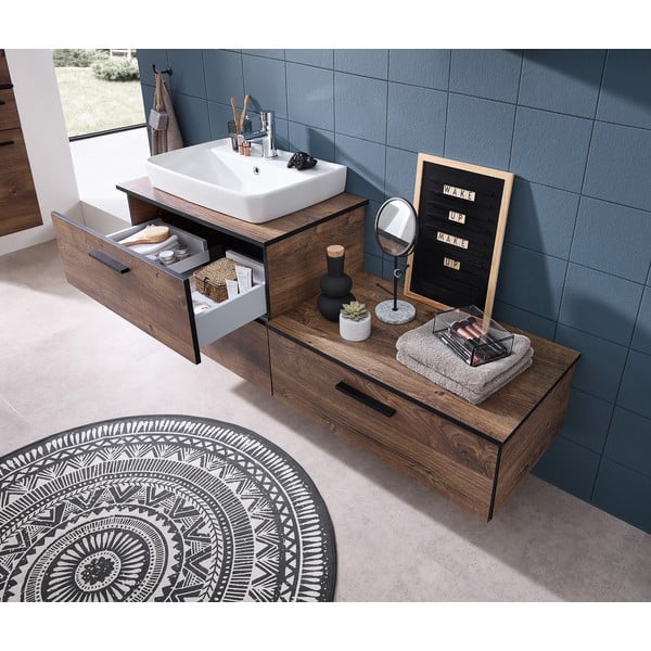 Blat brązowy w dekorze dębu 73x45 cm Set 374 – Pelipal-image-2