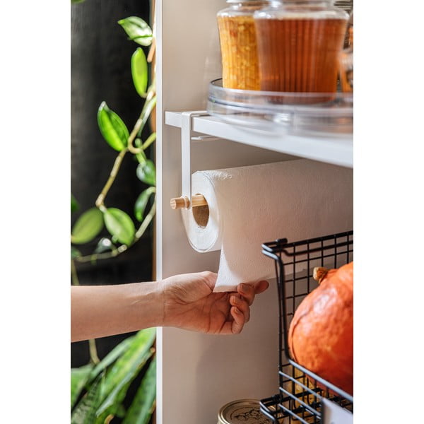 Biały uchwyt na ręczniki papierowe YAMAZAKI Tosca-image-1