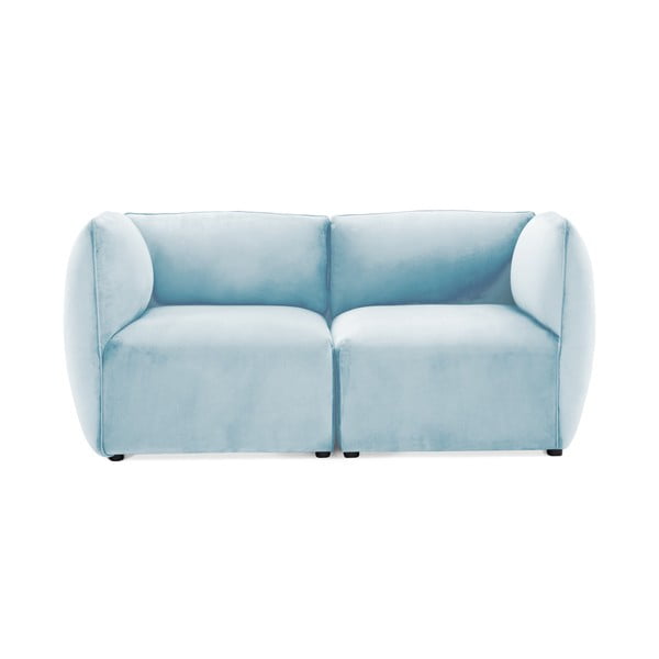 Ciemnoniebieska 2-osobowa sofa modułowa Vivonita Velvet Cube