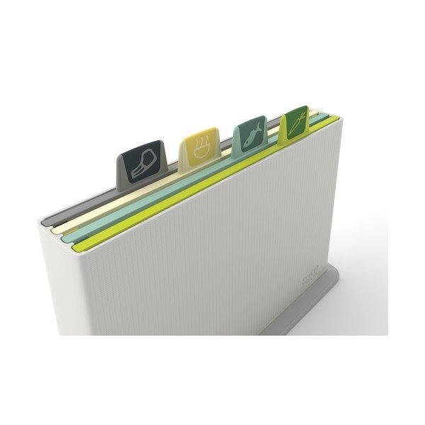 Szary stojak z 4 deskami do krojenia Joseph Joseph Index Opal, dł. 30 cm-image-4