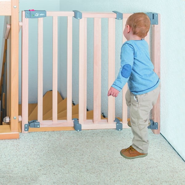 Naturalna bramka ochronna dla dzieci z litego drewna bukowego – Roba-image-2