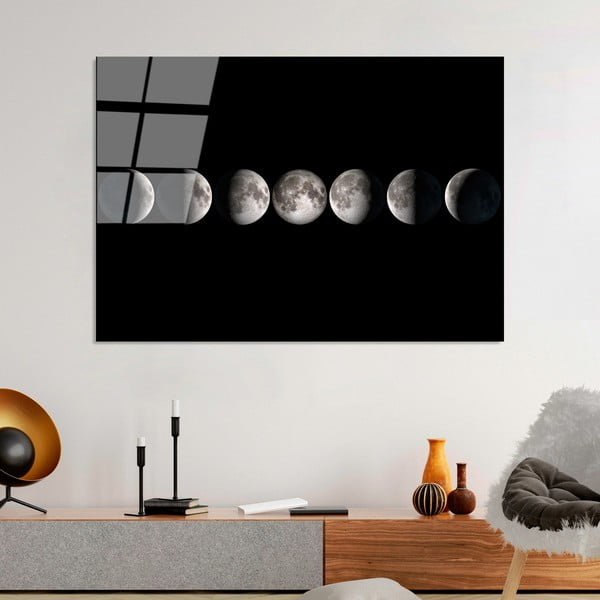 Szklany obraz 100x70 cm Moon Phases – Wallity-image-3