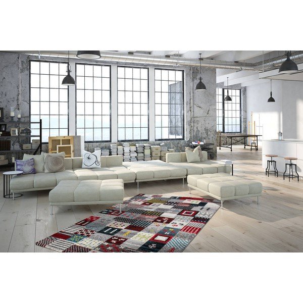 Dywan Kayoom Patchwork Silver, 120x170 cm-image-3