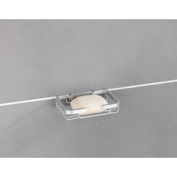 Ścienna mydelniczka w kolorze srebra Wenko Gomo-image-4